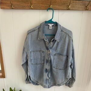 Denim Button-Up Shirt